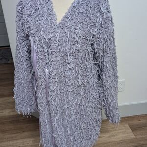 Lavender Textured Women's Cardigan